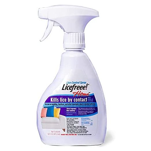 Tec Labs Licefreee Home Spray Head Lice Treatment for Furniture, Non-Staining, 16 Fl Oz