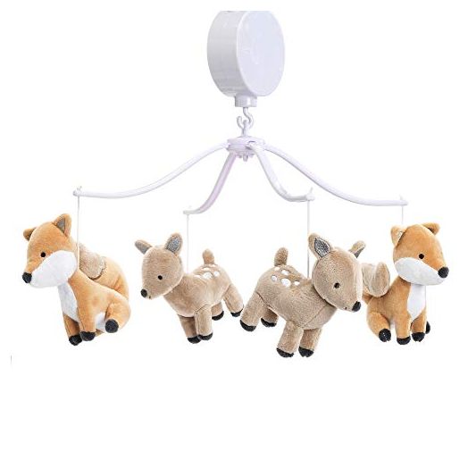 Bedtime Originals Deer Park Musical Baby Crib Mobile, Multicolor