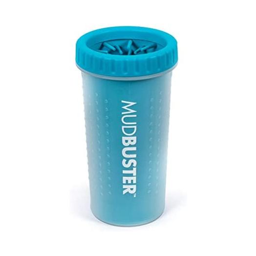 Dexas MudBuster Portable Dog Paw Cleaner, Large, Blue (PW720312)