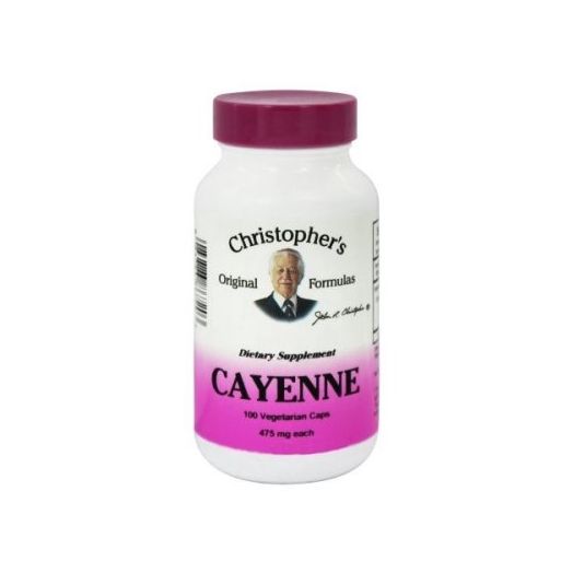 Christopher's Cayenne - 475 Mg - 100 Vegetarian Capsules