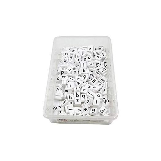 hand2mind Plastic Lowercase Alphabet Letter Tiles, Plastic Letters for Kids, Phonics Manipulatives, Science of Reading Alphabet Letters, Letter Tiles for Phonics and Spelling, Letters for Classroom