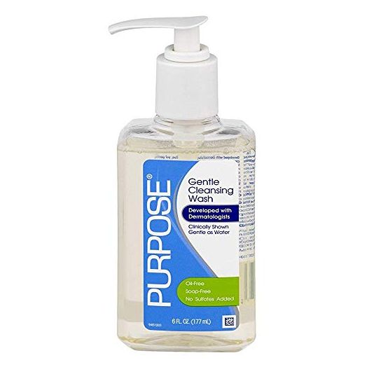 Purpose Gentle Cleansing Wash, 6-Ounce Pump Bottle (Pack of 2)