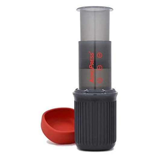 AeroPress Go Portable Travel Coffee Press, 1-3 Cups - Makes Delicious Coffee, Espresso and Cold Brew in 1 Minute