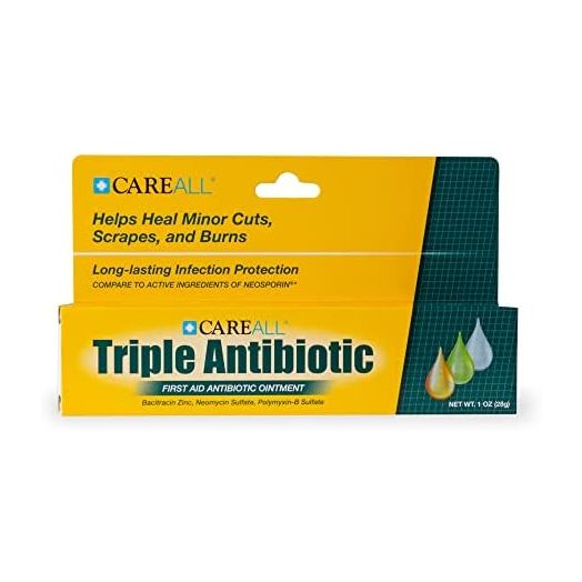 CareALL® 1oz Triple Antibiotic Ointment, First Aid Ointment for Minor Scratches and Wounds and Prevents Infection, Compare to The Active Ingredients of Leading Brand