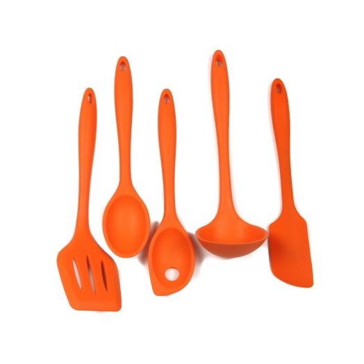Chef Craft 5 Piece Silicone Set, Orange