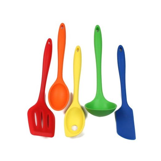 Chef Craft Silicone Set (5 Pieces), Assorted Colors