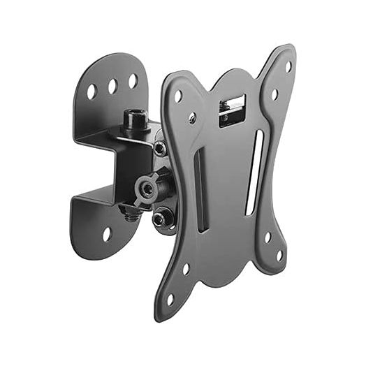 Mount Plus MP-KPL-110 Tilt Swivel Rotation TV Wall Mount Bracket for 19" to 27" | RV TV Mount | 75 100 VESA Compatible | Low-Profile Slim Design | 44 Pound Capacity
