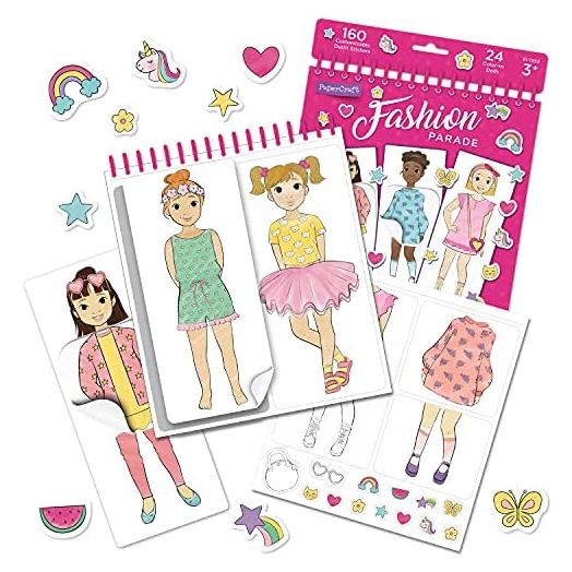 Educational Insights PaperCraft Fashion Parade, Paper Dolls, Fashion Boutique Toy, Ages 3+