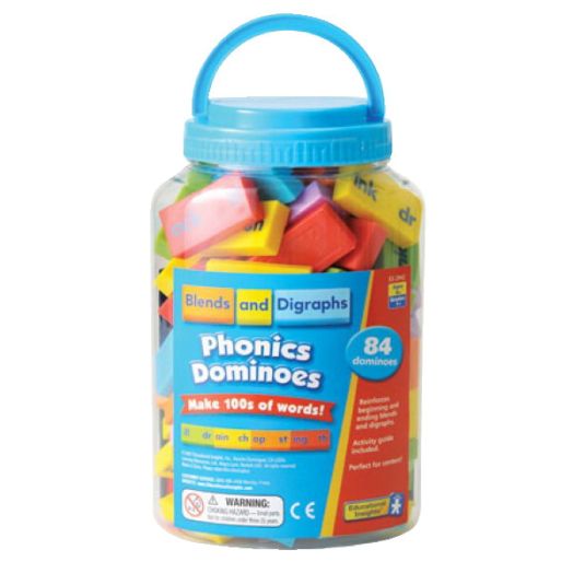 Educational Insights Phonics Blends and Digraphs Dominoes, 84 Pieces