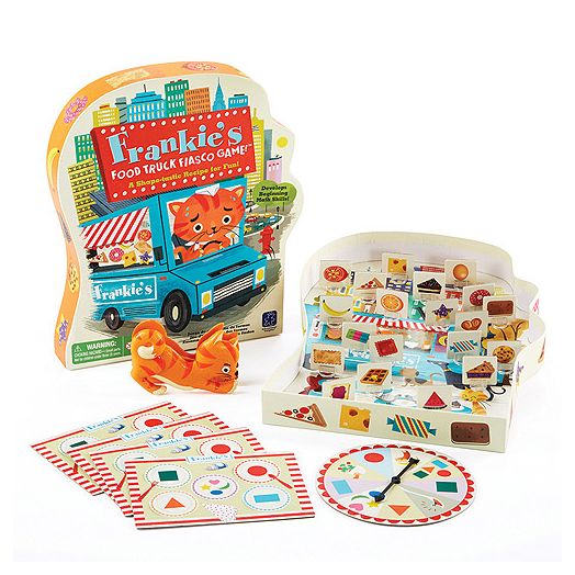 Educational Insights Frankie's Food Truck Fiasco Game Shape Matching Preschool Educational Learning Game for Boys & Girls Ages 4, 5, 6+ Year Old