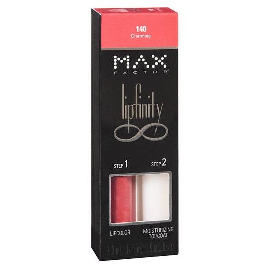 Max Factor Lipfinity Lipcolor Set, 140 Charming, 2 pc