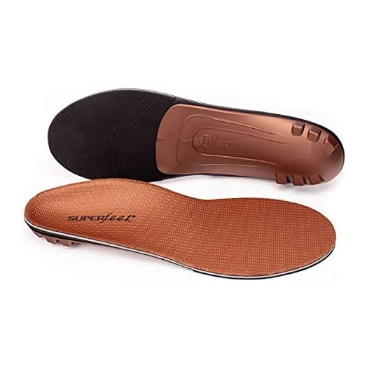 Superfeet COPPER Insoles, Memory Foam Comfort Plus Support Shoe Inserts for Anti-fatigue Replacement, Unisex, Copper, 9.5-11 Men / 10.5-12 Women