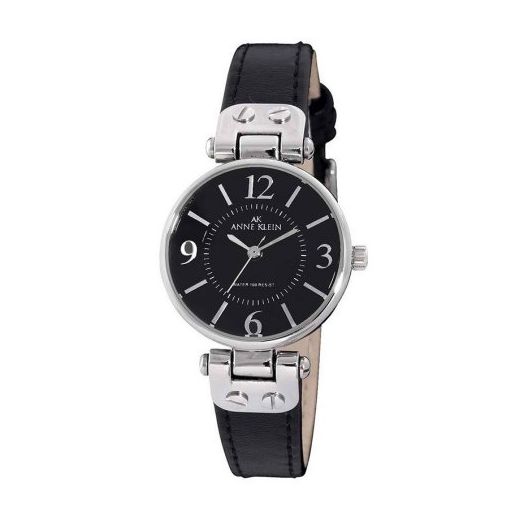 Anne Klein Leather Ladies Watch 10-9443BKBK