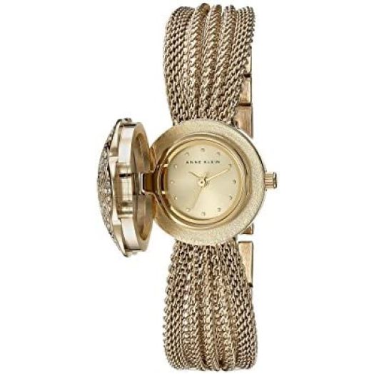 Anne Klein Women's AK/1046CHCV Premium Crystal-Accented Watch