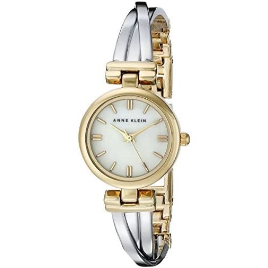 Anne Klein Women's AK/1171MPTT Two-Tone Bangle Watch