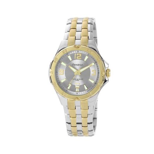 Armitron Men's 20/4963SVTT Ratchet Bezel Two-Tone Bracelet Watch