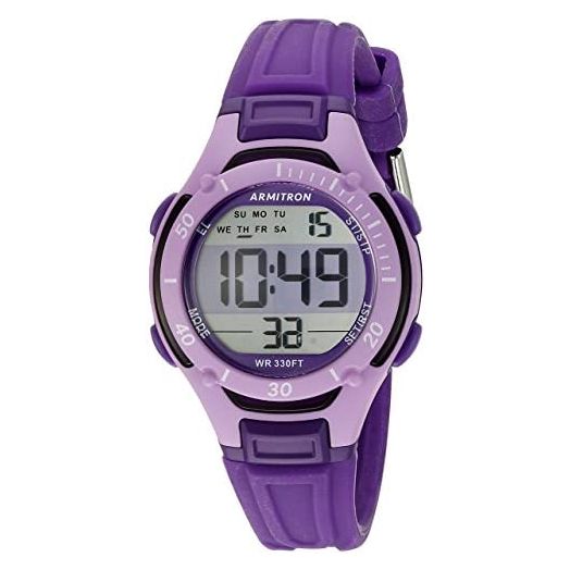 Armitron Women's 45/7062PUR Digital Chronograph Purple Watch