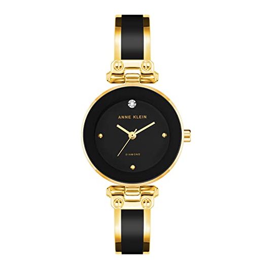 Anne Klein Women's Genuine Diamond Dial Bangle Watch