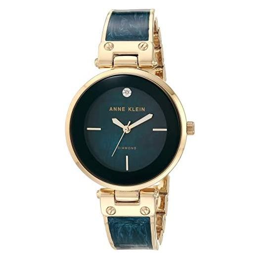 Anne Klein Women's Genuine Diamond Dial Bangle Watch