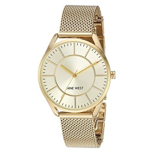 Nine West Women's NW/1922 Mesh Bracelet Watch