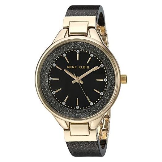 Anne Klein Women's Premium Crystal Accented Resin Bangle Watch
