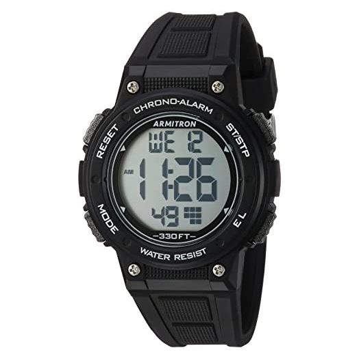 Armitron Sport Women's Digital Chronograph Resin Strap Watch, 45/7086
