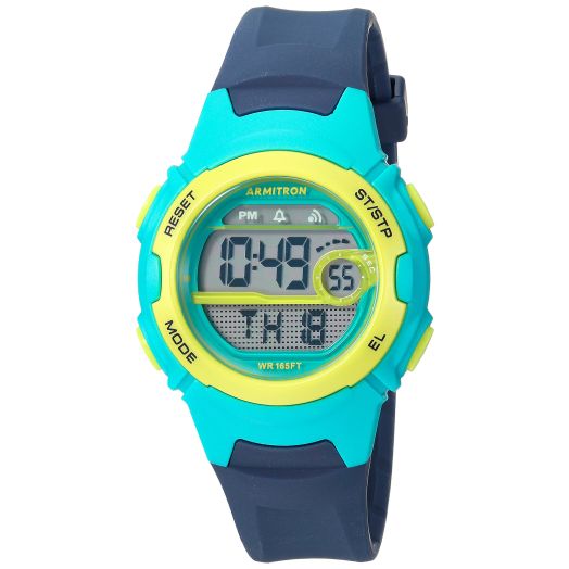 Armitron Sport Women's Digital Chronograph Black Resin Strap Watch