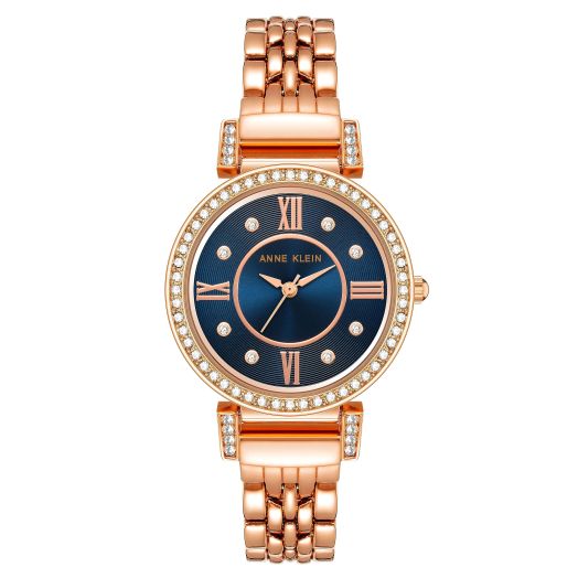 Anne Klein Women's Premium Crystal Accented Bracelet Watch, AK/2928