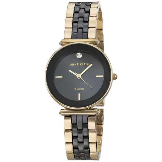 Anne Klein Women's Genuine Diamond Ceramic Bracelet Watch