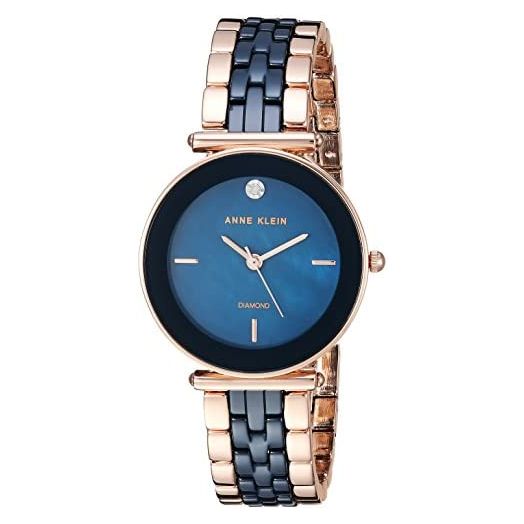 Anne Klein Women's Genuine Diamond Ceramic Bracelet Watch