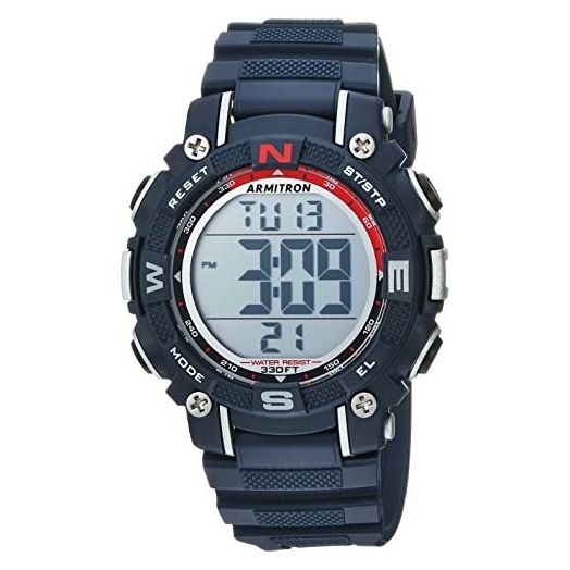 Armitron Sport Unisex Digital Chronograph Resin Strap Watch, 45/7099