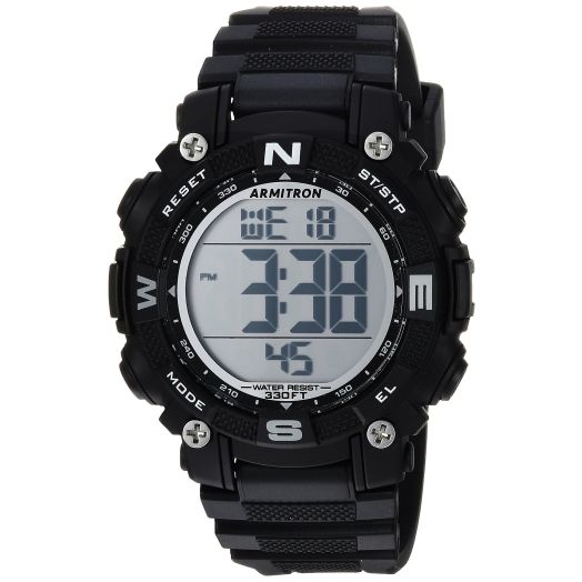 Armitron Sport Unisex Digital Chronograph Resin Strap Watch, 45/7099