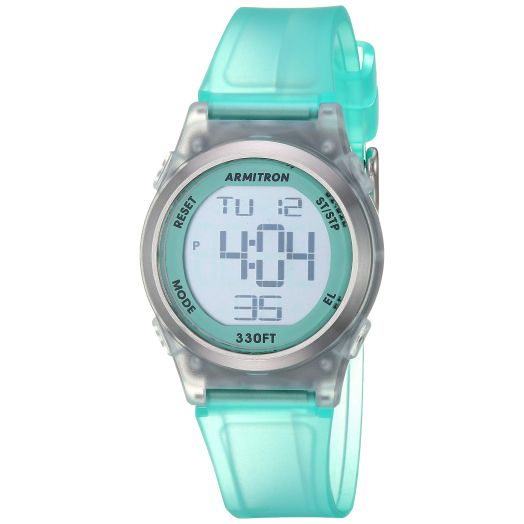 Armitron Sport Women's Digital Chronograph Resin Strap Watch, 45-7102