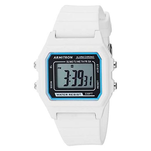 Armitron Sport Unisex Digital Chronograph Silicone Strap Watch, 40/8447