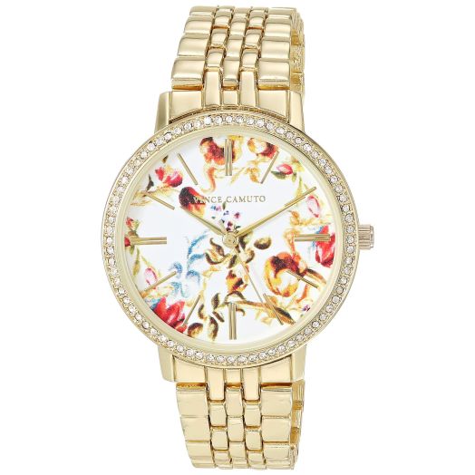 Vince Camuto Women's Crystal Accented Bracelet Watch