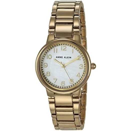 Anne Klein Women's Glitter Accented Easy to Read Bracelet Watch, AK/3605
