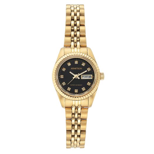 Armitron Women's Genuine Crystal Accented Bracelet Watch, 75-2475