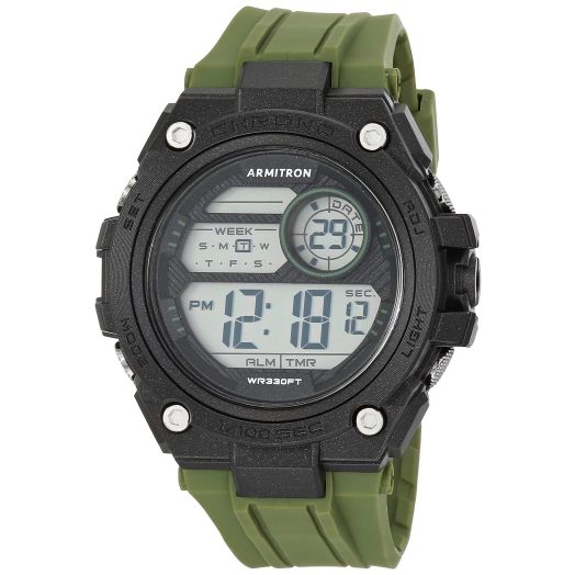 Armitron Sport Men's Digital Chronograph Resin Strap Watch, 40/8470