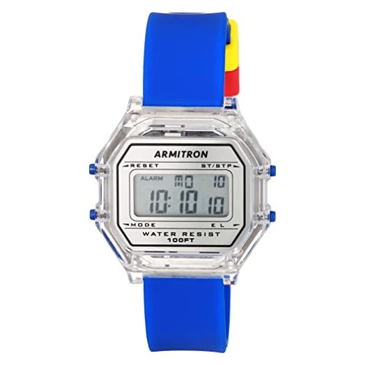 Unisex Digital Chronograph Silicone Strap Watch, 45/7137
