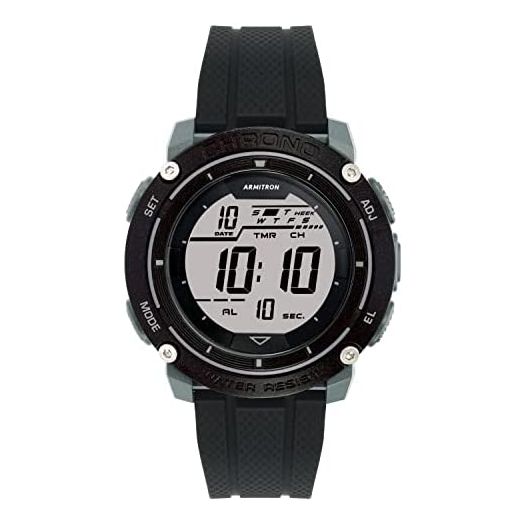 Armitron Sport Men's Digital Chronograph Silicone Strap Watch, 40/8482