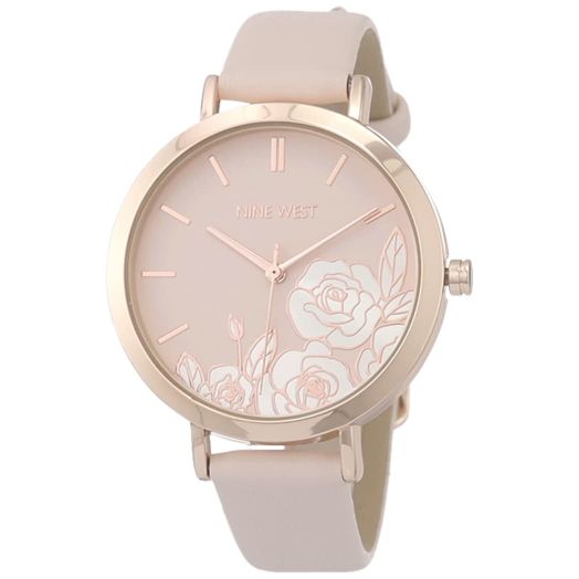 Nine West Women's Floral Dial Strap Watch