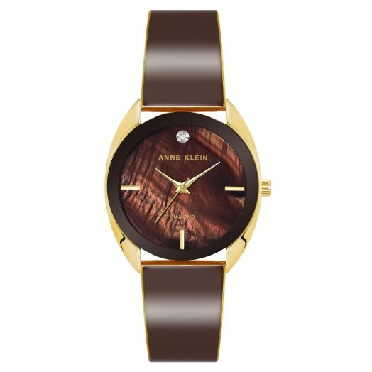 Anne Klein Women's Genuine Diamond Dial Bangle Watch