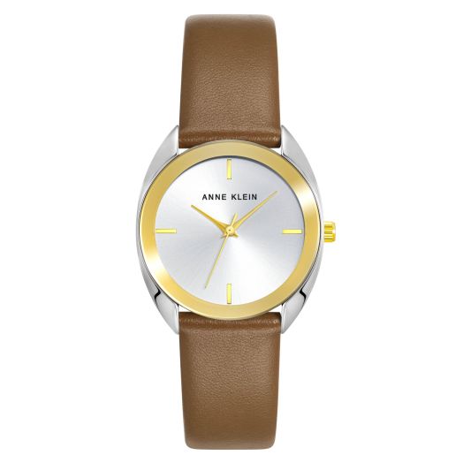 Anne Klein Women's Leather Strap Watch