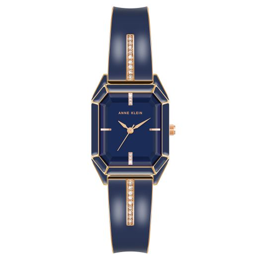 Anne Klein Women's Premium Crystal Accented Bangle Watch, AK/4042