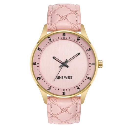 Nine West Women's Logo Patterned Strap Watch, NW/2916