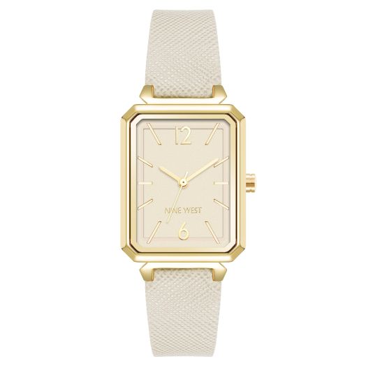 Nine West Women's Saffiano Strap Watch