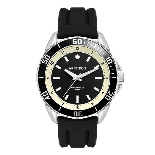 Armitron Men's Silicone Strap Watch, 20/5571
