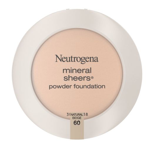 Neutrogena Mineral Sheers Powder Foundation, Natural Beige 60,.34 oz
