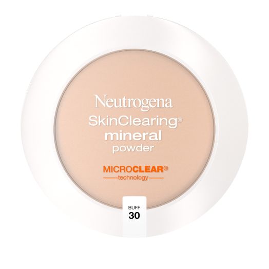 Neutrogena SkinClearing Mineral Acne Face Powder, Buff 30,.38 oz | Johnson & Johnson