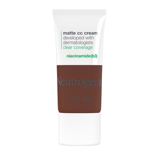 Neutrogena Clear Coverage Flawless Matte CC Cream, Sienna, 1 oz